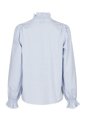 Brielle stripe skjorte White/Blue Neo Noir 